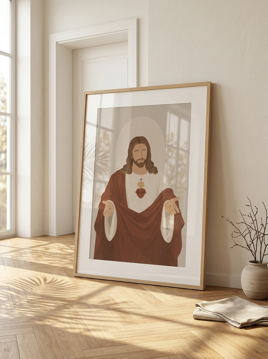 Minimalist Printable JESUS Wall Art